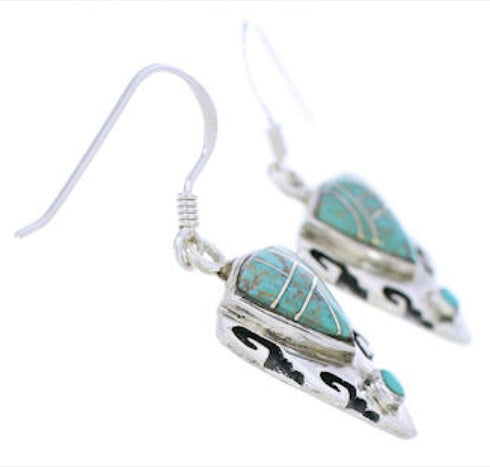 Genuine Sterling Silver Turquoise Earrings GS75831